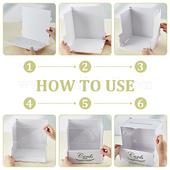 PVC Wedding Card Boxes&nbsp;CON-WH0089-224