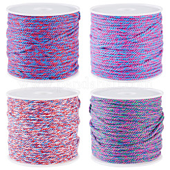 4 Rolls 4 Colors Cotton Braid Thread&nbsp;OCOR-TA0002-68B