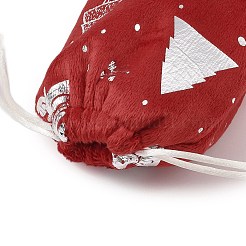 Silver Stamping Christmas Velvet Storage Bags&nbsp;ABAG-Q053-01A-01C