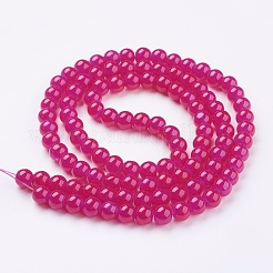 Imitation Jade Glass Beads Strands&nbsp;DGLA-S076-8mm-M