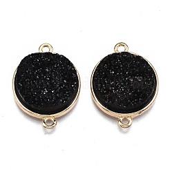 Natural Druzy Agate Links Connectors&nbsp;G-T131-86
