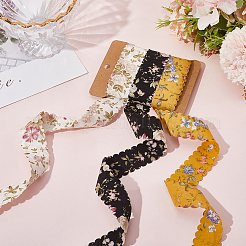 1 Set Polyester Flower Printed Ribbon&nbsp;OCOR-CY0002-38A