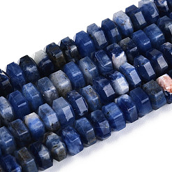 Natural Sodalite Beads Strands&nbsp;G-N357-14A-03