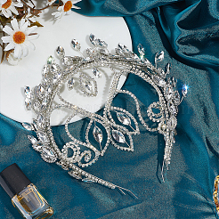 Stainless Steel Rhinestone Hair Bands for Women&nbsp;OHAR-WH0039-18