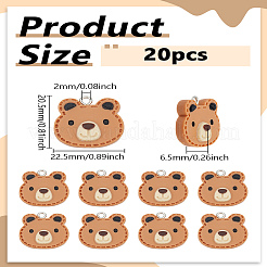 20Pcs Resin Pendants&nbsp;RESI-LP0001-31