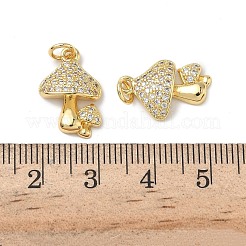 Brass Micro Pave Cubic Zirconia Pendants&nbsp;KK-H522-01C-G