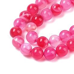 Natural Striped Agate/Banded Agate Beads Strands&nbsp;G-Z060-A01-A15