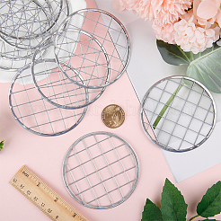 15Pcs Galvanized Iron Mason Jar Flower Frog Lid&nbsp;AJEW-GF0007-42
