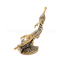 Brass  Seahorse Statue Sculpture&nbsp;KK-D370-03AG