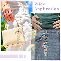 Alloy & Resin Tassel Keychains&nbsp;AJEW-TADJ0001-18A