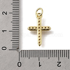 Brass Micro Pave Cubic Zirconia Pendants&nbsp;KK-U072-13G