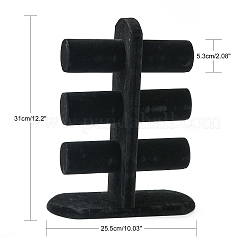Wooden Velours T-Bar Bracelet/Bangle Display Stands&nbsp;BDIS-N018-01