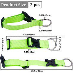 Nylon Adjustable Add-A-Bag Luggage Straps&nbsp;FIND-WH0111-440B