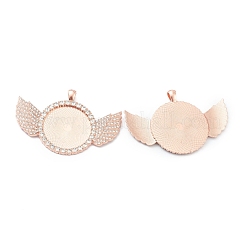 Alloy Pendant Cabochon Setting&nbsp;ALRI-XCP0001-09