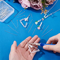 90Pcs 9 Styles Brass Eye Pins & Head Pins&nbsp;FIND-GA0007-13