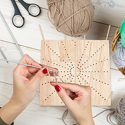 Square Wood Crochet Blocking Board&nbsp;DIY-CA0005-27B