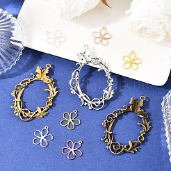 12Pcs 6 Styles Tibetan Style Alloy Pendants&nbsp;FIND-YW0010-81