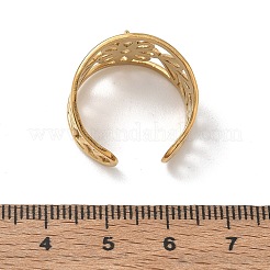 304 Stainless Steel Cuff Open Ring Setting&nbsp;SA-CBA37BC-13G