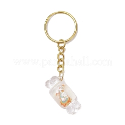 Transparent Resin Pendants Keychain&nbsp;KEYC-JKC01220