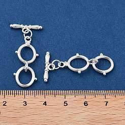 Rack Plating Brass Toggle Clasps&nbsp;KK-F820-13S