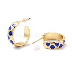 Real 18K Gold Plated Brass Stud Earrings for Women&nbsp;EJEW-I684-06G-03-RS
