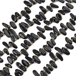 Natural Black Obsidian Beads Strands&nbsp;G-F821-C02-01