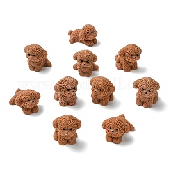 20pcs 4 Styles Mini Resin Dog Ornaments&nbsp;RESI-CJ0004-84