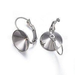 Tarnish Resistant 201 Stainless Steel Leverback Earring Findings&nbsp;STAS-P210-29P