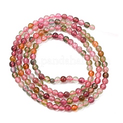 Natural Multicolor Tourmaline Beads Strands&nbsp;G-H358-A06-3mm-01