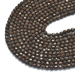 Natural Red Snowflake Obsidian Beads Strands&nbsp;G-A260-A14-01