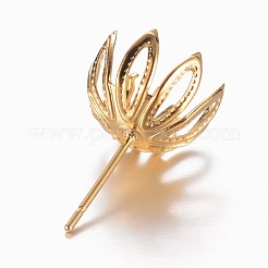 201 Stainless Steel Stud Earring Settings&nbsp;STAS-G073-63G