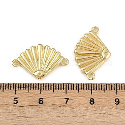 Brass Shell Shaped Connector Charms&nbsp;KK-C114-14G