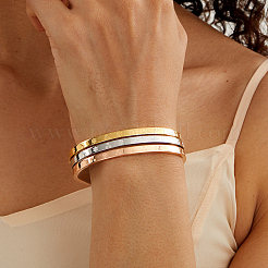 3Pcs Christmas Stainless Steel Hinged Bangles Set&nbsp;FR7657