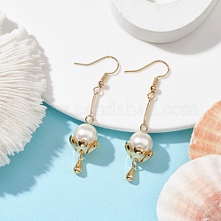 304 Stainless Steel Lotus Dangle Earrings&nbsp;EJEW-TA00414