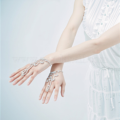 2Pcs Crystal Rhinestone Tennis Ring Bracelet&nbsp;BJEW-CN0001-17C