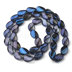 Transparent Electroplate Glass Bead Strands&nbsp;EGLA-C001-FR02