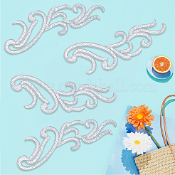 5Pairs Embroidery Thread Clothing Patches&nbsp;PATC-GF0001-96A