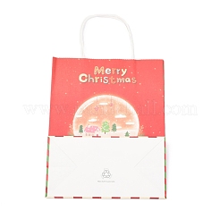 Christmas Theme Kraft Paper Bags&nbsp;ABAG-H104-D03