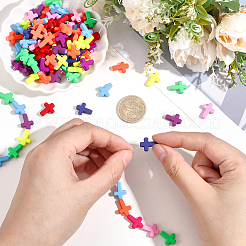 400Pcs Spray Painted Acrylic Beads&nbsp;ACRP-PA0001-05