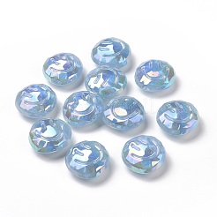 Rainbow Iridescent Plating Acrylic Beads&nbsp;OACR-A010-05C
