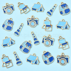20Pcs 5 Styles Camping Equipment Series Alloy Enamel Pendants&nbsp;FIND-YW0007-13B