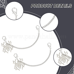 2Pcs Alloy Spider Charm Shoe Chains&nbsp;FIND-AN0001-06