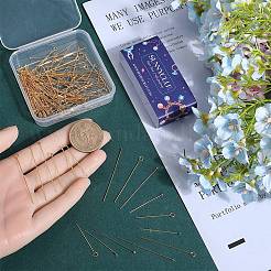 180Pcs 6 Style Brass Flat & Round Head Pins & Eye Pin&nbsp;KK-SC0005-24