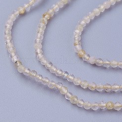 Natural Gold Rutilated Quartz Beads Strands&nbsp;G-F619-10A-2mm