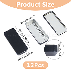 Tinplate Slide Storage Box&nbsp;CON-WH0099-24B-02