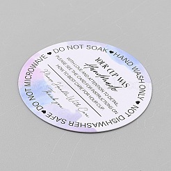 Flat Round with Cup Pattern Paper Display Cards&nbsp;CDIS-WH0006-19