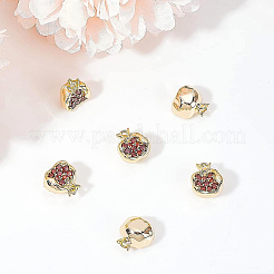 Brass Micro Pave Chocolate Cubic Zirconia Charms&nbsp;KK-BC0009-05