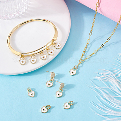 12Pcs Brass Enamel Pendants&nbsp;KK-GA0002-27