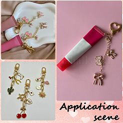 DIY Lip Gloss Keychain Findings Kits&nbsp;DIY-SP0007-47