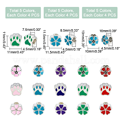 Alloy Enamel European Beads&nbsp;MPDL-PH0001-13